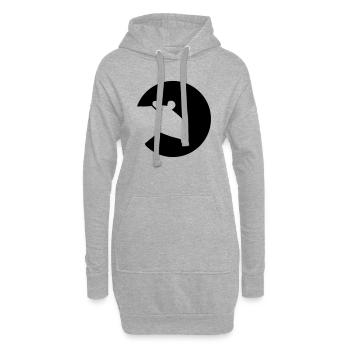 Tapir - Hoodie-Kleid - Grau meliert - Vorne