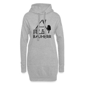 bauherr - Hoodie-Kleid - Grau meliert - Vorne