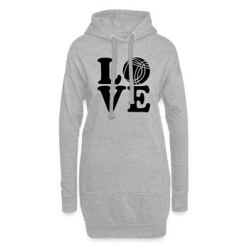 Boule - Hoodie-Kleid - Grau meliert - Vorne