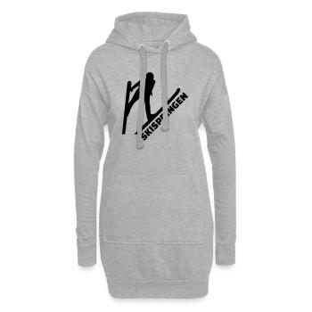 Skispringen - Hoodie-Kleid - Grau meliert - Vorne