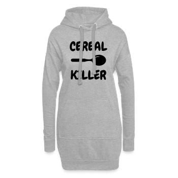 Cereal Killer - Humor - Funny - Joke - Friend - Sweat-shirt à capuche long Femme - gris chiné - Devant
