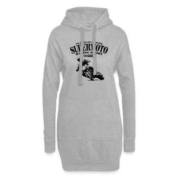 Supermoto - Supermotard - Sweat-shirt à capuche long Femme - gris chiné - Devant