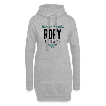 have you hugged a rory name today - Hoodie Dress - heather grey - Front