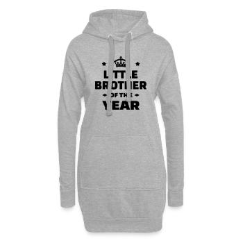 Frère Frangin Frere Naissance Bébé Frérot - Sweat-shirt à capuche long Femme - gris chiné - Devant