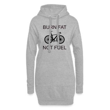 Faire du vélo | Durabilité - Sweat-shirt à capuche long Femme - gris chiné - Devant