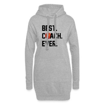 BESTER TRAINER BASKETBALL - Hoodie-Kleid - Grau meliert - Vorne