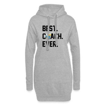 BESTER TRAINER VOLLEYBALL - Hoodie-Kleid - Grau meliert - Vorne