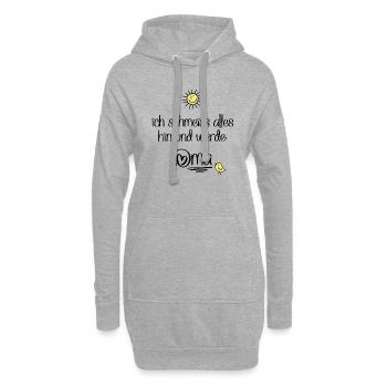 lustige Sprüche für die Oma - Hoodie-Kleid - Grau meliert - Vorne