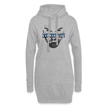 zammreissn bayrisch dialekt - Hoodie-Kleid - Grau meliert - Vorne