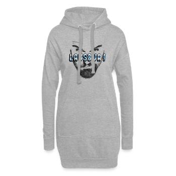 Lausbua bayrisch dialekt - Hoodie-Kleid - Grau meliert - Vorne