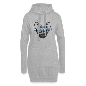 i glab dia brennt da huad bayrisch dialekt - Hoodie-Kleid - Grau meliert - Vorne