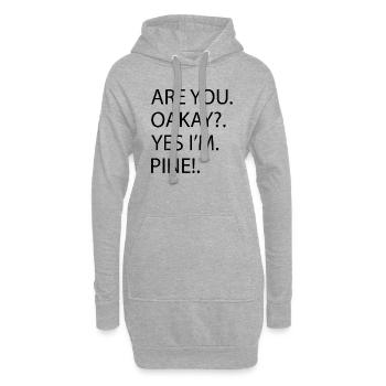 Dinosaurs Gift Idea Geek Dinosaur Fan Funny Quote - Hoodie Dress - heather grey - Front