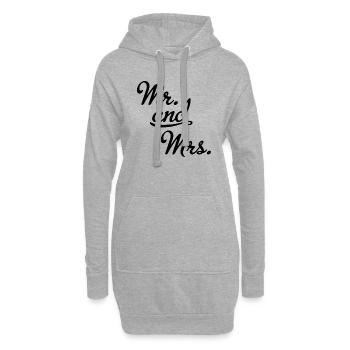 Mr and Mrs - Hoodie-Kleid - Grau meliert - Vorne