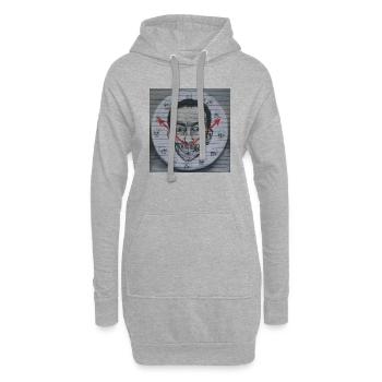 Finest Street Art Graffiti - Hoodie-Kleid - Grau meliert - Vorne