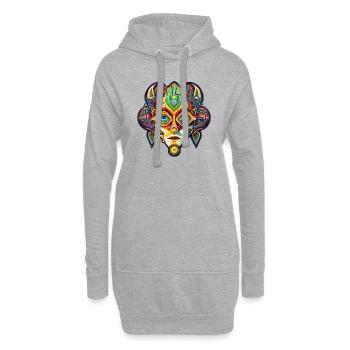 Psychonaut - Hoodie-Kleid - Grau meliert - Vorne