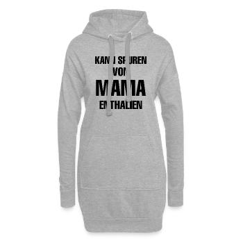 Dog Hund - Hoodie-Kleid - Grau meliert - Vorne