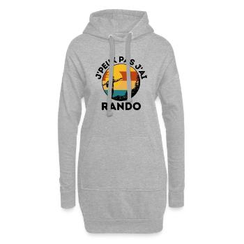 Je peux pas j ai randonnée rando - Sweat-shirt à capuche long Femme - gris chiné - Devant
