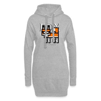 Pixelfox - Hoodie-Kleid - Grau meliert - Vorne