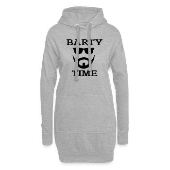 BARTY TIME - Hoodie-Kleid - Grau meliert - Vorne