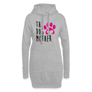 Hund - Hoodie-Kleid - Grau meliert - Vorne