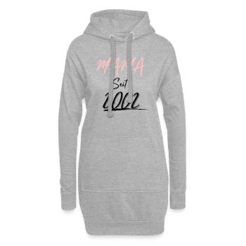MAMA Seit 2002 - Hoodie-Kleid - Grau meliert - Vorne