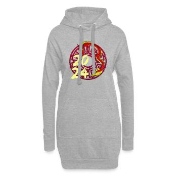 Nouvel An chinois Dragon Vietnam I Cadeau - Sweat-shirt à capuche long Femme - gris chiné - Devant