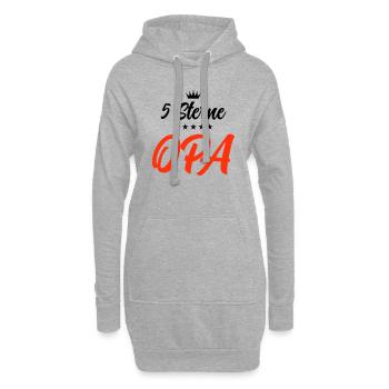 opa 5 sterne 2 - Hoodie-Kleid - Grau meliert - Vorne