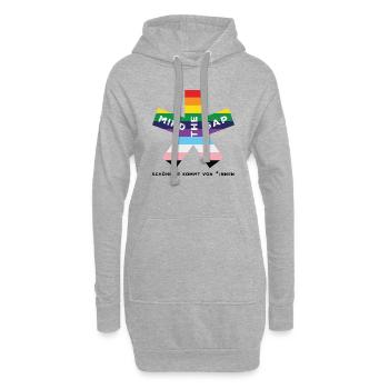 blockedTitle - Hoodie-Kleid - Grau meliert - Vorne