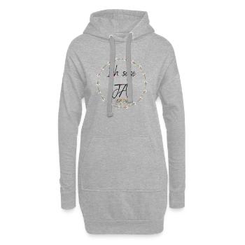 Ich sage JA! - Hoodie-Kleid - Grau meliert - Vorne