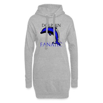 Marine Conservation - Sweat-shirt à capuche long Femme - gris chiné - Devant