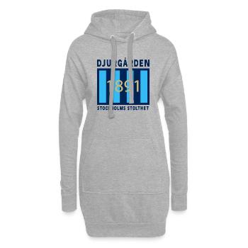 Djurgården Stockholm Pride - Sweat-shirt à capuche long Femme - gris chiné - Devant
