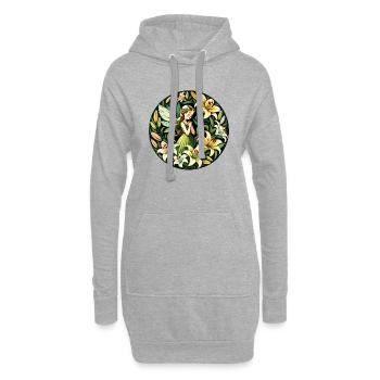 Lilien-Fee - Hoodie-Kleid - Grau meliert - Vorne