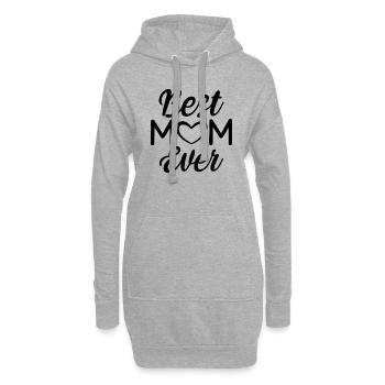 Beste Mutti - Hoodie-Kleid - Grau meliert - Vorne