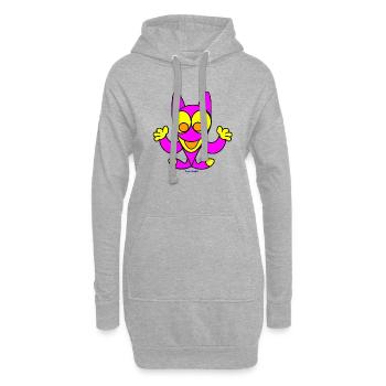 jango creation - Hoodie-Kleid - Grau meliert - Vorne
