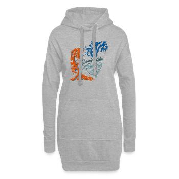 klingt nach einem perfekten Tag - Hoodie-Kleid - Grau meliert - Vorne