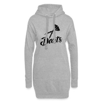 Darts - Hoodie-Kleid - Grau meliert - Vorne