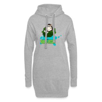 Choupisson - Sweat-shirt à capuche long Femme - gris chiné - Devant