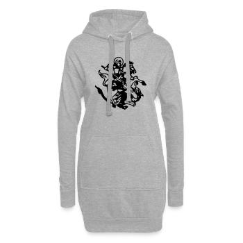 StGeorg - Hoodie-Kleid - Grau meliert - Vorne