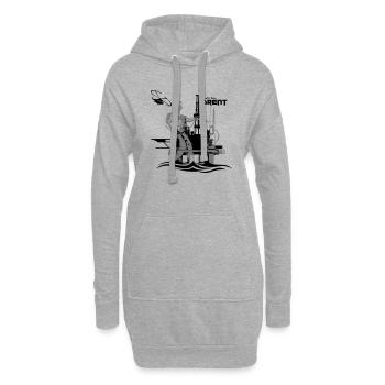 Oil Rig Brent Oil Field North Sea Aberdeen - Hoodie Dress - heather grey - Front