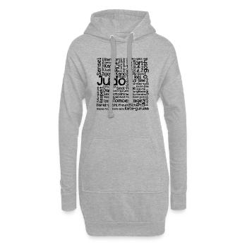 Judo Techniken - Hoodie-Kleid - Grau meliert - Vorne
