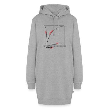 VolleyballFREAK cut shot M - Hoodie-Kleid - Grau meliert - Vorne