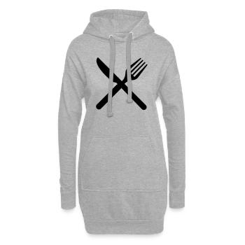 Messer & Gabel - Hoodie-Kleid - Grau meliert - Vorne
