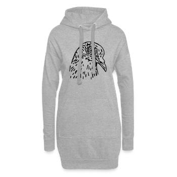 pigeon - Hoodie-Kleid - Grau meliert - Vorne