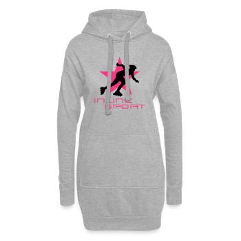 inliner_092011_b_2c - Hoodie-Kleid - Grau meliert - Vorne