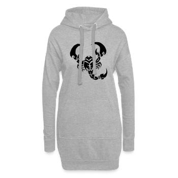 skorpion - Hoodie-Kleid - Grau meliert - Vorne