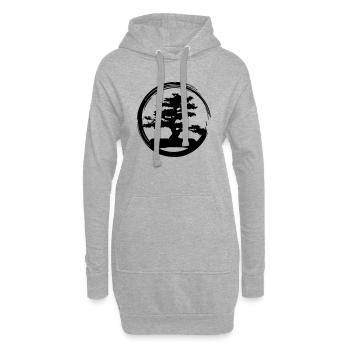 bonsai - Hoodie-Kleid - Grau meliert - Vorne