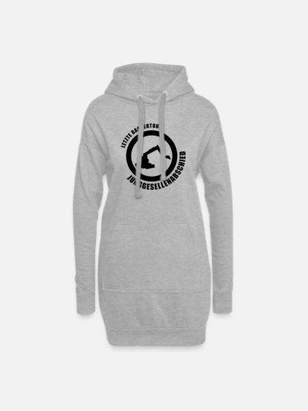 baggertour junggesellenabschied - Hoodie Dress - heather grey