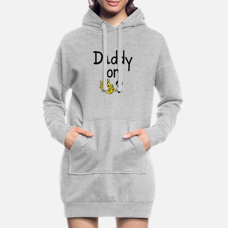 Daddy oder Chips? Hoodie-Kleid
