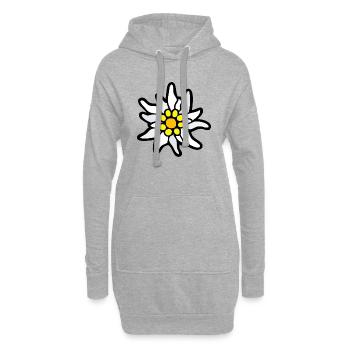 edelweiß - Hoodie-Kleid - Grau meliert - Vorne