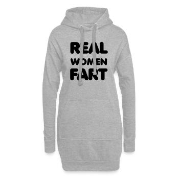 Real Women - Hoodie-Kleid - Grau meliert - Vorne